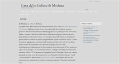 Desktop Screenshot of casadelleculturedimodena.org